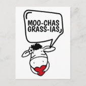 Muchas Gracias Koe Veeleer grappige Bedankt Briefkaart (Voorkant)