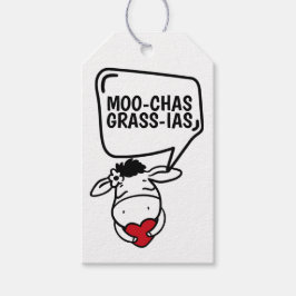 Muchas Gracias Koe Veeleer grappige Bedankt Cadeaulabel