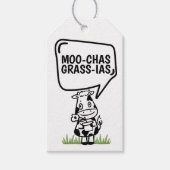 Muchas Gracias Koe Veeleer grappige Bedankt Cadeaulabel (Voorkant)