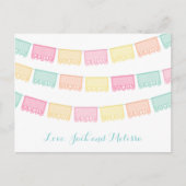 Muchas Gracias Mexicaanse Papier Spaans Dank u Briefkaart (Voorkant)