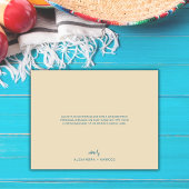 Muchas Gracias Mexicaanse Serape Spaanse bruiloft Bedankkaart