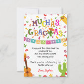 Muchas Gracias Mexican Birthday Bedankt Kaart (Voorkant)