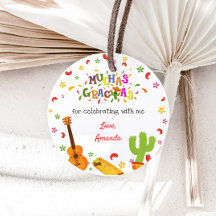 Muchas Gracias Mexican Birthday Dank je Label