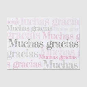 Muchas gracias/Spaans dank u tissuepapier