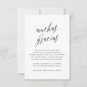 Muchas Gracias Tarjeta de Agradecimiento Bedankkaart (Voorkant)