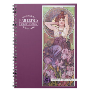 Mucha's Precioius Stones Amethyst Paars 2 Notitieboek