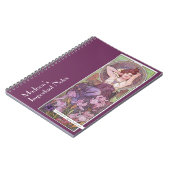 Mucha's Precioius Stones Amethyst Paars Notitieboek (Linkerzijde)