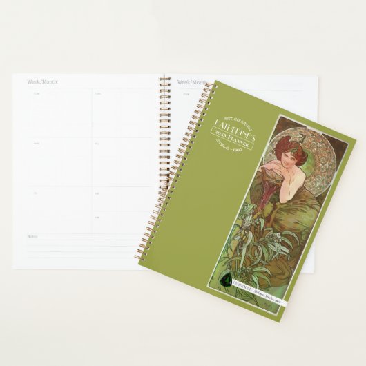 Mucha's Precioius Stones Emerald Green Planner (Display)