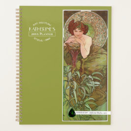Mucha's Precioius Stones Emerald Green Planner
