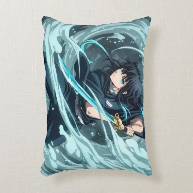 Muchiro Accent Kussen – Cute Anime Decor voor Fans (Voorkant(Verticaal))