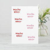 MUCHO AMOR ADVIESKAART (Staand voorkant)