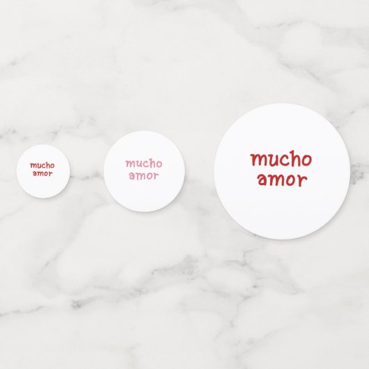 MUCHO AMOR CONFETTI (Voorkanten)