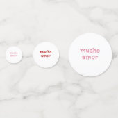 MUCHO AMOR  CONFETTI (Achterkanten)