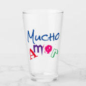 Mucho amor vaso glas (Voorkant)
