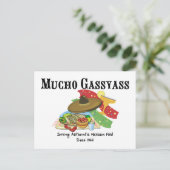 Mucho Gassyass Mexican Food Briefkaart (Staand voorkant)