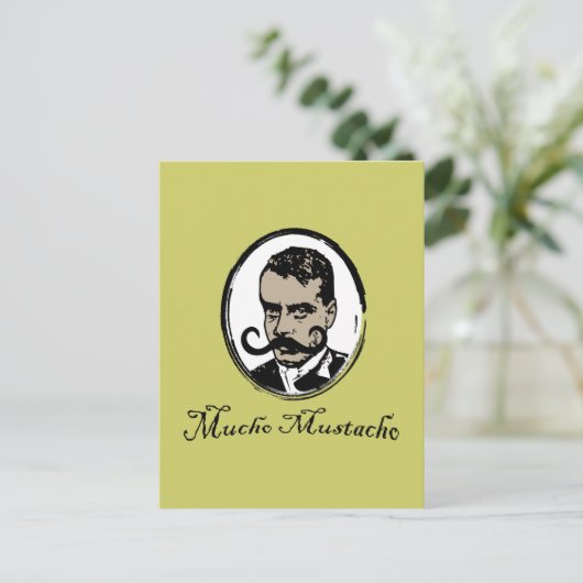 Mucho Mustacho - Zapata Briefkaart (Staand voorkant)