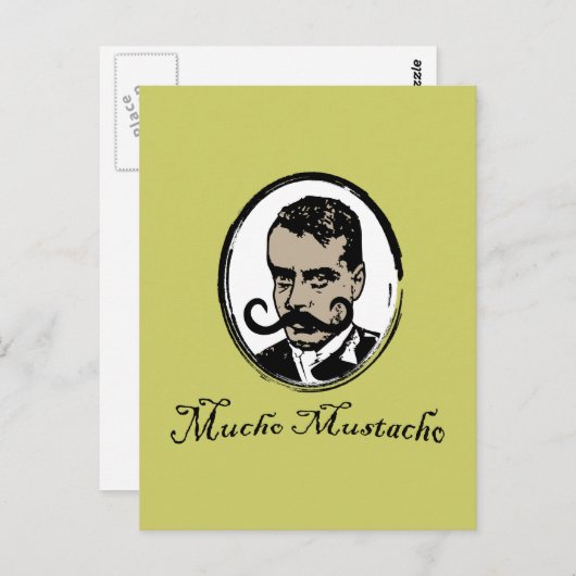 Mucho Mustacho - Zapata Briefkaart (Voorkant / Achterkant)