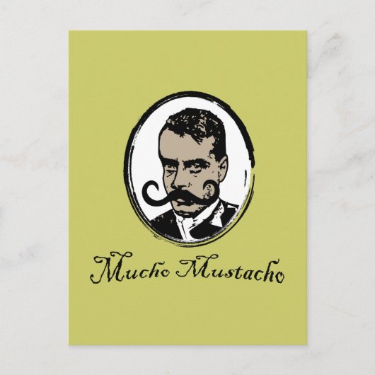 Mucho Mustacho - Zapata Briefkaart (Voorkant)
