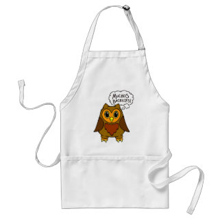 Muchos Backflips. Alfred de Owl Friend Apron Standaard Schort