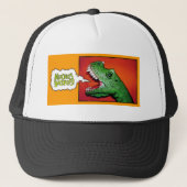 Muchos Backflips. T-Rex Trucker Hat. Trucker Pet (Voorkant)