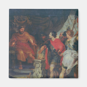 Mucius Scaevola before Lars Porsena, c.1618-20 Magneet