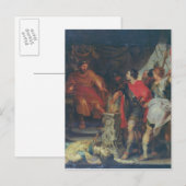 Mucius Scaevola voor Lars Porsena, c.1618-20 Briefkaart (Voorkant / Achterkant)