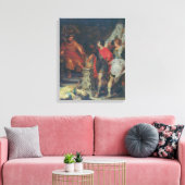 Mucius Scaevola voor Lars Porsena, c.1618-20 Canvas Afdruk (Insitu (Woonkamer))