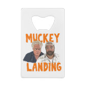 Muckey Landing Creditkaart Flessenopener (Achterkant)