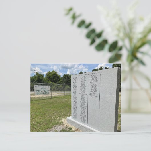 Muckle Grove Cemetery, Georgetown, SC Briefkaart (Staand voorkant)