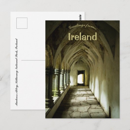 Muckross Abbey Killarney National Park Ierland Briefkaart (Voorkant / Achterkant)