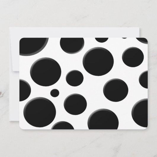 Mucky Paws Dalmatian Invitations Kaart (Achterkant)