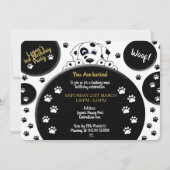 Mucky Paws Dalmatian Invitations Kaart (Voorkant)