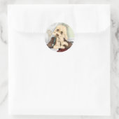 Mucky Pup Ronde Sticker (Tas)
