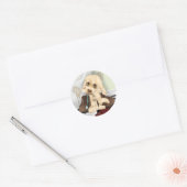 Mucky Pup Ronde Sticker (Envelop)
