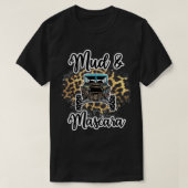 Mud and Mascara Leopard ATV Rider UTV Off-roading T-shirt (Design voorkant)