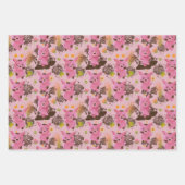 Mud Bath Piggy snouts Wrapping Paper Sheets (Voorkant)