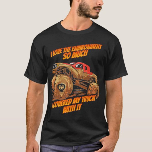 Mud Bogging Truck Mudding Racing Fan Premium T-shirt (Voorkant)