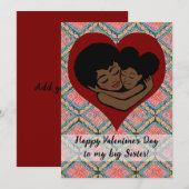 Mud Cloth Ethnic Big Sister Valentijnsdag (Voorkant / Achterkant)