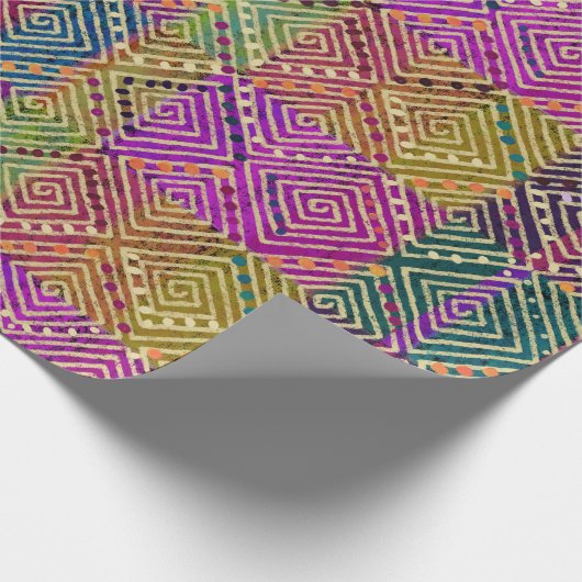 Mud Cloth geïnspireerd | Ankara Style Cadeaupapier (Hoek)