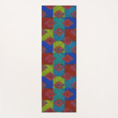 Mud Cloth Geïnspireerd patchwork twee sided Yogamat (Voorkant)