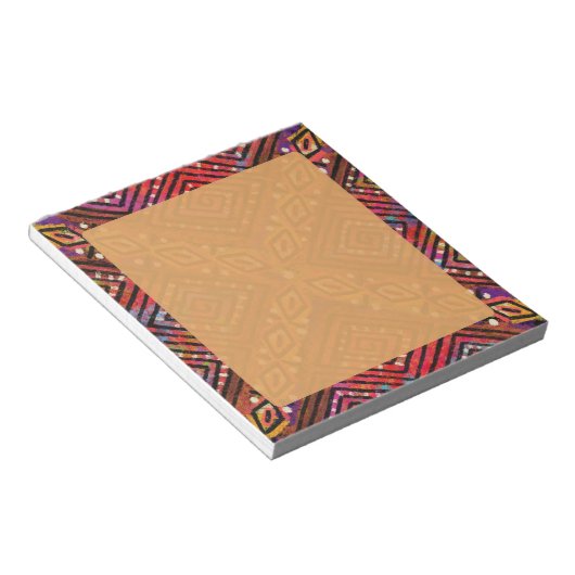 Mud Cloth Geïnspireerd Patroon Notitieblok (Schuin)