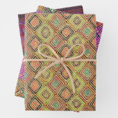 Mud Cloth Geïnspireerde patronen Inpakpapier Vel (In situ)