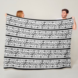 Mud Cloth Grunge ziet er groot uit Fleece Deken