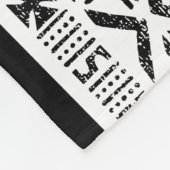 Mud Cloth Grunge ziet er groot uit Fleece Deken (Hoek)