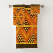 Mud Cloth Print Bad Handdoek (Insitu)