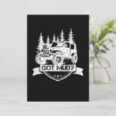 Mud Dirt Hill Off Racing Sports Road Gift Kaart (Staand voorkant)