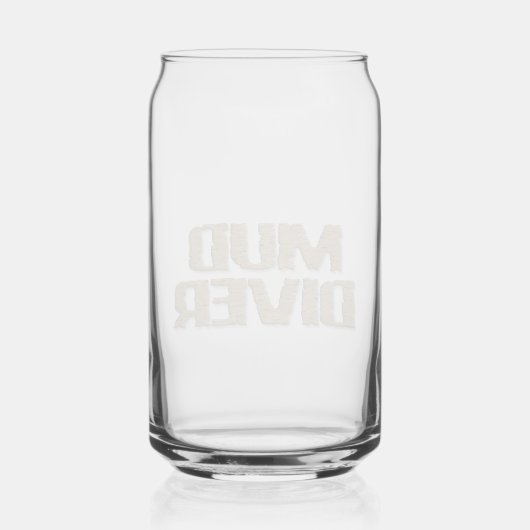 Mud Diver kan glas (Achterkant)