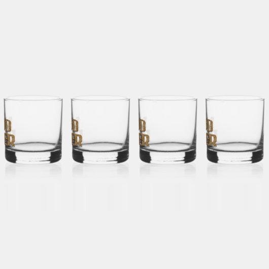 Mud Diver rots glas set van 4 (Links)