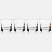 Mud Diver rots glas set van 4 (Rechts)
