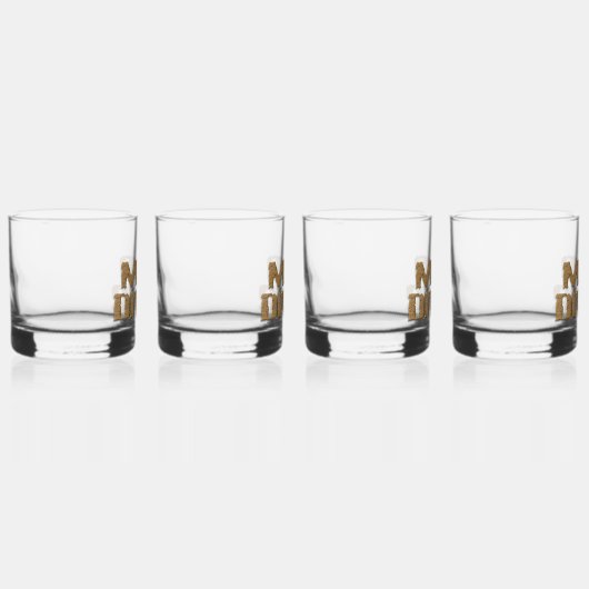 Mud Diver rots glas set van 4 (Rechts)